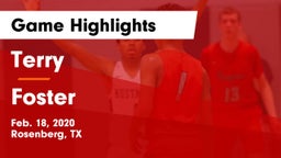 Terry  vs Foster  Game Highlights - Feb. 18, 2020