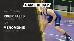 Recap: River Falls  vs. Menomonie  2016