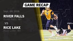 Recap: River Falls  vs. Rice Lake  2016