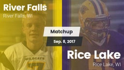 Matchup: River Falls High vs. Rice Lake  2017