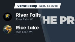 Recap: River Falls  vs. Rice Lake  2018