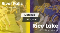 Matchup: River Falls High vs. Rice Lake  2020