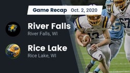 Recap: River Falls  vs. Rice Lake  2020