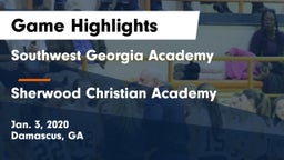 Southwest Georgia Academy  vs Sherwood Christian Academy  Game Highlights - Jan. 3, 2020