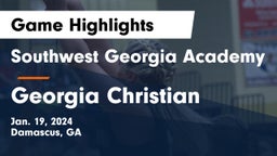 Southwest Georgia Academy vs Georgia Christian Game Highlights - Jan. 19, 2024