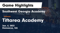 Southwest Georgia Academy  vs Tiftarea Academy  Game Highlights - Jan. 6, 2022