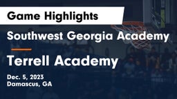 Southwest Georgia Academy vs Terrell Academy  Game Highlights - Dec. 5, 2023