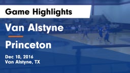 Van Alstyne  vs Princeton Game Highlights - Dec 10, 2016