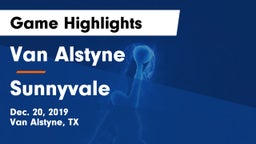 Van Alstyne  vs Sunnyvale  Game Highlights - Dec. 20, 2019