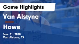 Van Alstyne  vs Howe  Game Highlights - Jan. 31, 2020