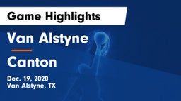 Van Alstyne  vs Canton  Game Highlights - Dec. 19, 2020