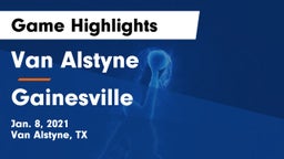 Van Alstyne  vs Gainesville  Game Highlights - Jan. 8, 2021