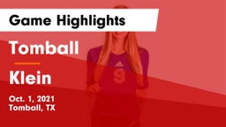 Tomball  vs Klein  Game Highlights - Oct. 1, 2021