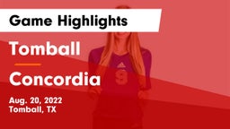 Tomball  vs Concordia Game Highlights - Aug. 20, 2022