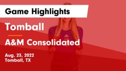 Tomball  vs A&M Consolidated  Game Highlights - Aug. 23, 2022