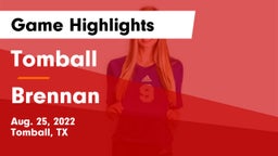 Tomball  vs Brennan  Game Highlights - Aug. 25, 2022