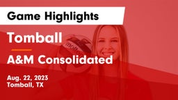 Tomball  vs A&M Consolidated  Game Highlights - Aug. 22, 2023