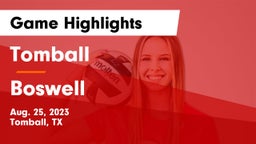 Tomball  vs Boswell   Game Highlights - Aug. 25, 2023