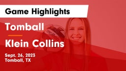 Tomball  vs Klein Collins  Game Highlights - Sept. 26, 2023