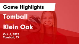 Tomball  vs Klein Oak Game Highlights - Oct. 6, 2023
