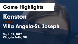 Kenston  vs Villa Angela-St. Joseph Game Highlights - Sept. 13, 2022