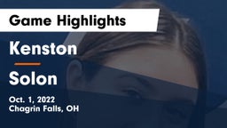 Kenston  vs Solon  Game Highlights - Oct. 1, 2022