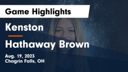 Kenston  vs Hathaway Brown  Game Highlights - Aug. 19, 2023