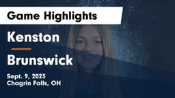 Kenston  vs Brunswick  Game Highlights - Sept. 9, 2023
