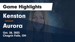 Kenston  vs Aurora  Game Highlights - Oct. 28, 2023