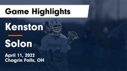 Kenston  vs Solon  Game Highlights - April 11, 2022