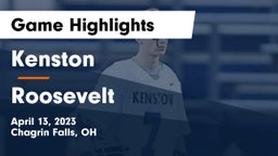 Kenston  vs Roosevelt  Game Highlights - April 13, 2023