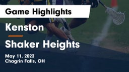 Kenston  vs Shaker Heights  Game Highlights - May 11, 2023