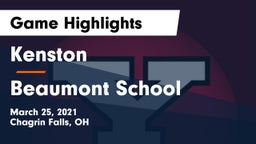 Kenston  vs Beaumont School Game Highlights - March 25, 2021