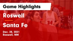 Roswell  vs Santa Fe  Game Highlights - Dec. 28, 2021