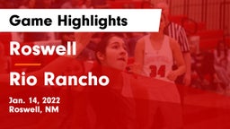 Roswell  vs Rio Rancho  Game Highlights - Jan. 14, 2022