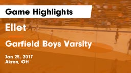 Ellet  vs Garfield Boys Varsity Game Highlights - Jan 25, 2017