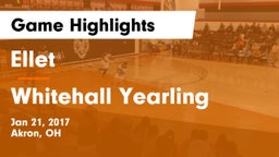 Ellet  vs Whitehall Yearling Game Highlights - Jan 21, 2017
