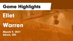 Ellet  vs Warren  Game Highlights - March 9, 2017