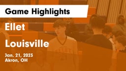 Ellet  vs Louisville  Game Highlights - Jan. 21, 2023