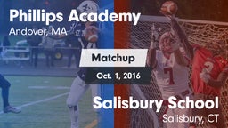 Matchup: Phillips Academy vs. Salisbury School  2016