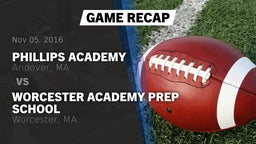 Recap: Phillips Academy  vs. Worcester Academy Prep School 2016