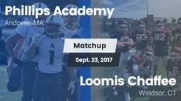 Matchup: Phillips Academy vs. Loomis Chaffee 2017