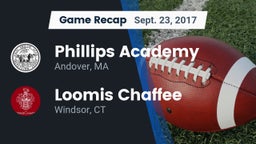 Recap: Phillips Academy  vs. Loomis Chaffee 2017