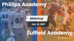 Matchup: Phillips Academy vs. Suffield Academy 2017