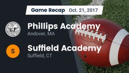 Recap: Phillips Academy  vs. Suffield Academy 2017