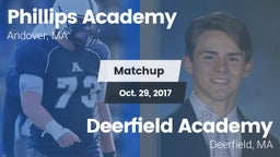 Matchup: Phillips Academy vs. Deerfield Academy  2017