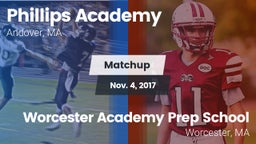 Matchup: Phillips Academy vs. Worcester Academy Prep School 2017