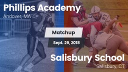 Matchup: Phillips Academy vs. Salisbury School  2018