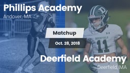 Matchup: Phillips Academy vs. Deerfield Academy  2018