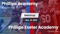 Matchup: Phillips Academy vs. Phillips Exeter Academy  2018